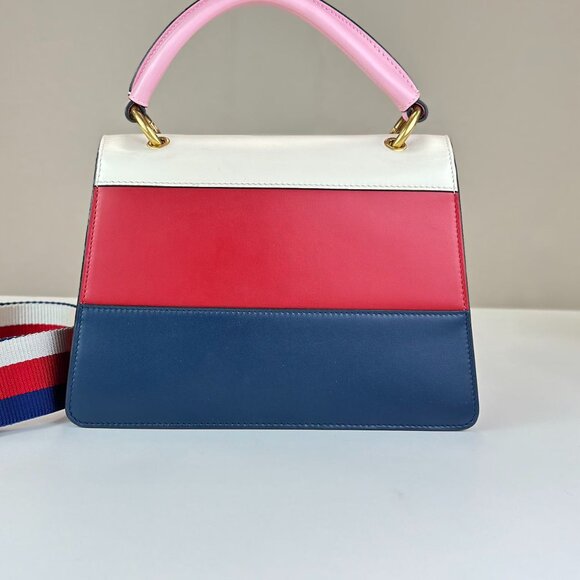 Gucci Tri-Color Leather Queen Bees Shoulder Bag - Picture 3 of 8
